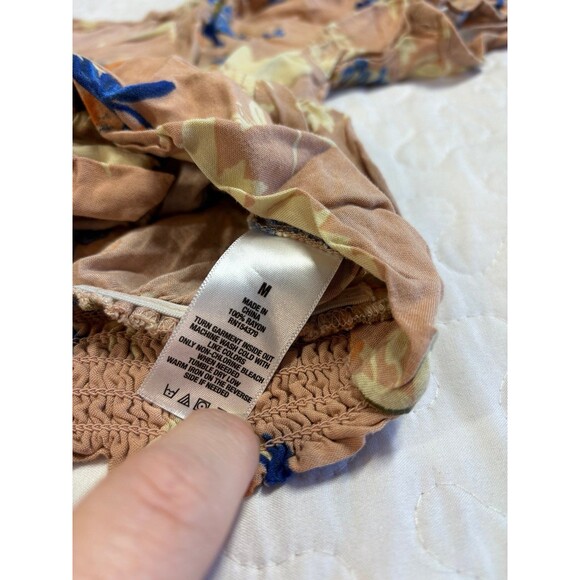 Areopostale y2k floral print front tie crop top size medium - Picture 5 of 7